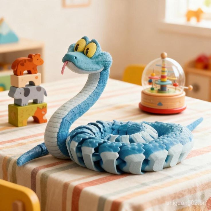 Modelo articulado em formato de cobra