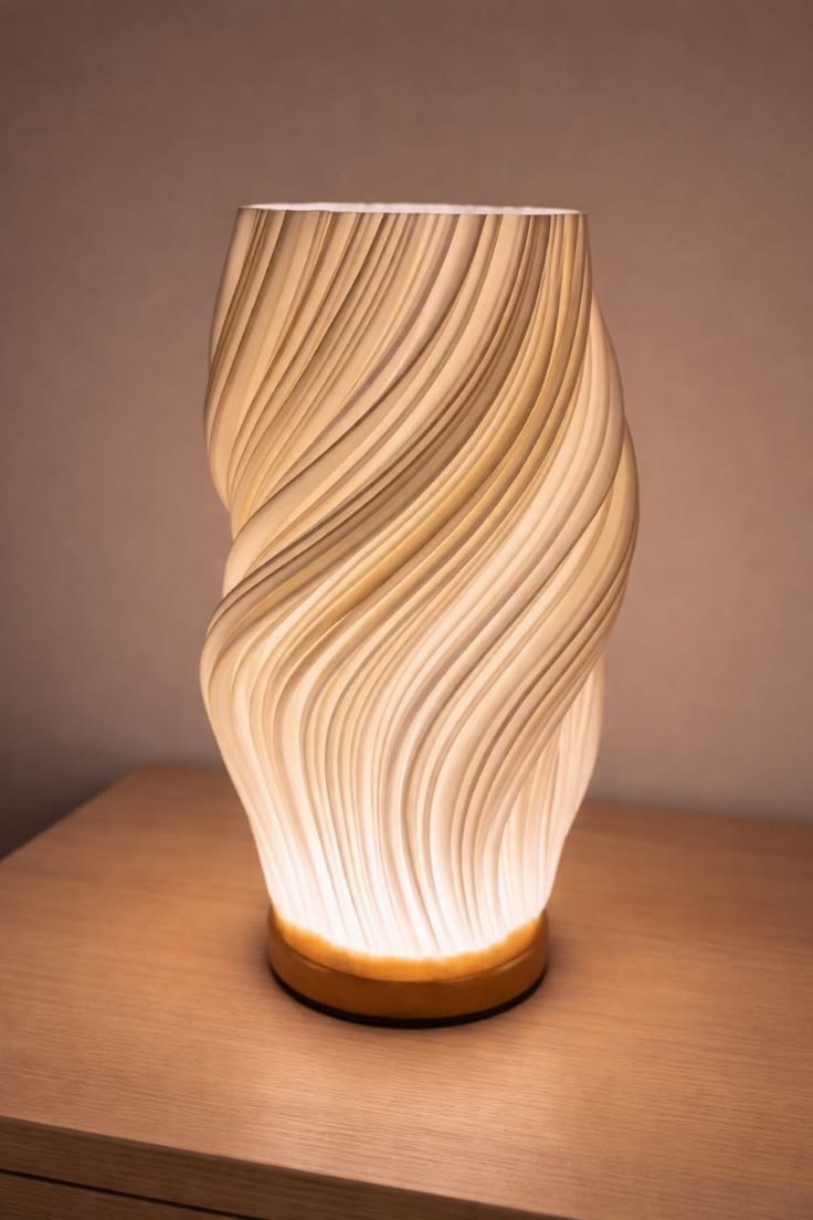 Luminaria decorativa impressa em 3D